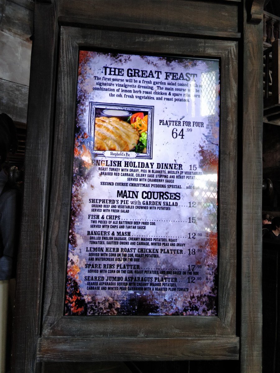 The Three Broomsticks (Universal Studios Hollywood) Restaurant Review