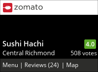 Sushi Hachi 鮨八 on Urbanspoon