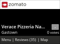 Verace Pizzeria Napoletana and Enoteca on Urbanspoon