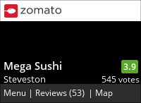 Mega Sushi on Urbanspoon