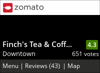 Finch's Tea & Coffee House on Urbanspoon
