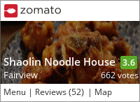 Sha Lin Noodle House 少林麵莊 on Urbanspoon