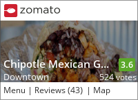 Chipotle Mexican Grill on Urbanspoon