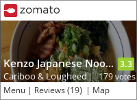 Kenzo Japanese Noodle House on Urbanspoon