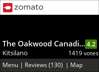 The Oakwood Canadian Bistro on Urbanspoon