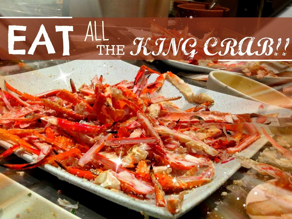 The Bellagio Buffet (Las Vegas)- Eat ALL the King Crab!! - EATING with Kirby