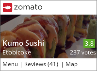 Kumo Sushi Japanese Restaurant on Urbanspoon
