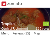 Tropika at Lansdowne 星馬印 on Urbanspoon