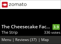 The Cheesecake Factory on Urbanspoon